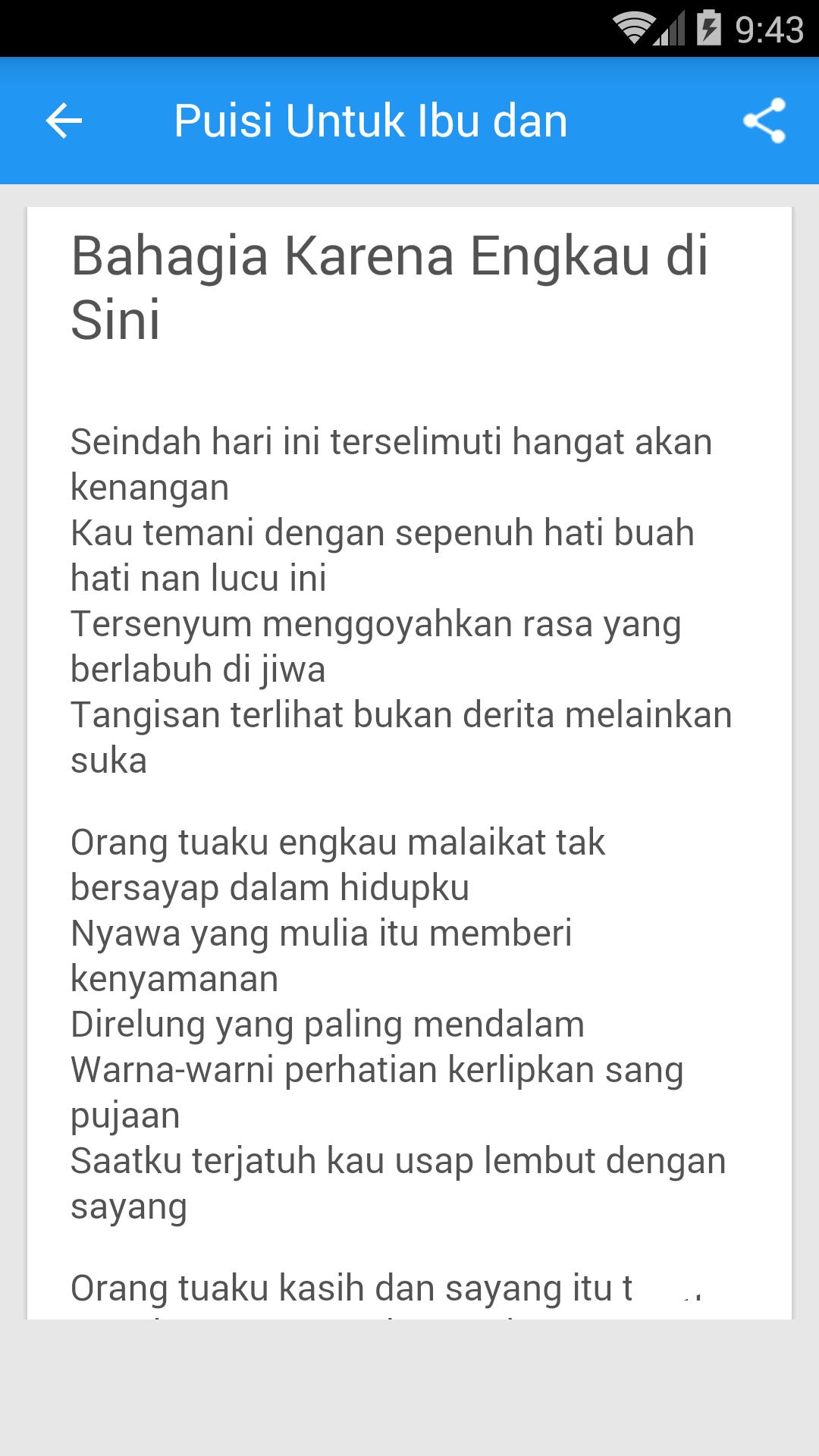 Detail Puisi Tentang Ayah Dan Ibu Nomer 19