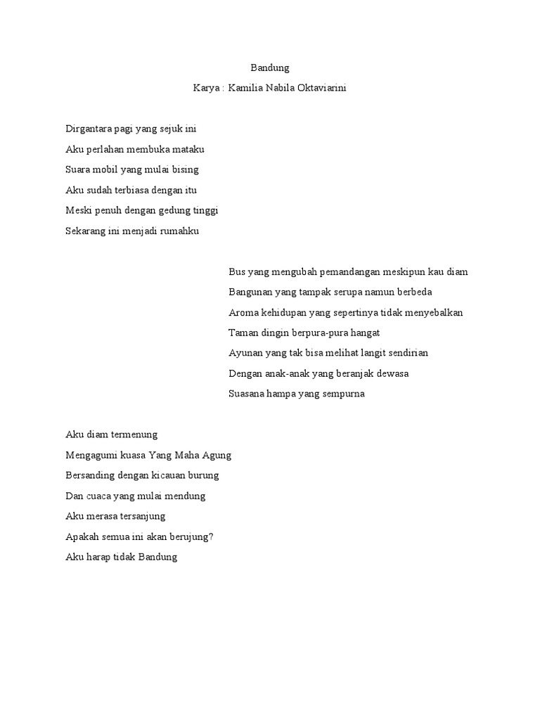 Detail Puisi Tentang Bandung Nomer 4
