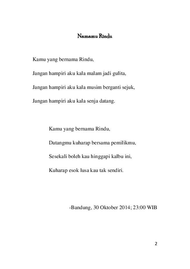Detail Puisi Tentang Bandung Nomer 48