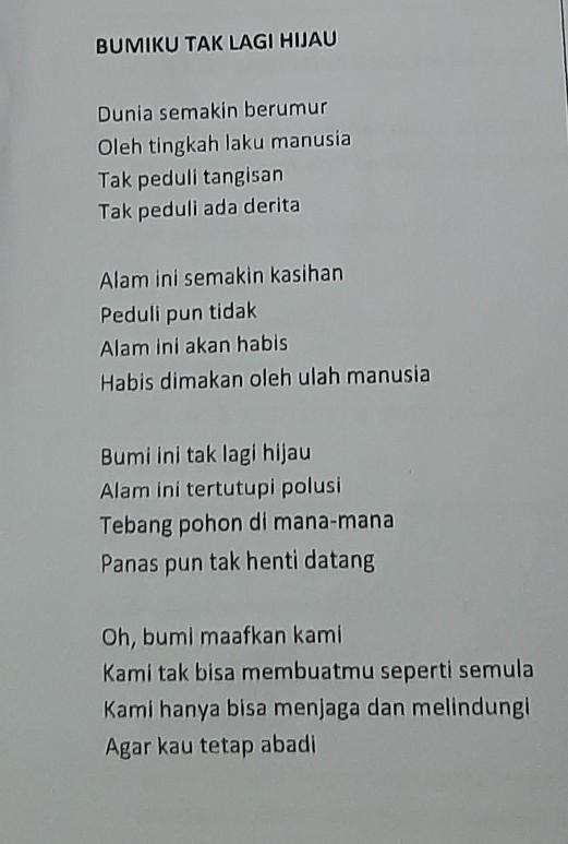 Detail Puisi Tentang Bumi Nomer 3