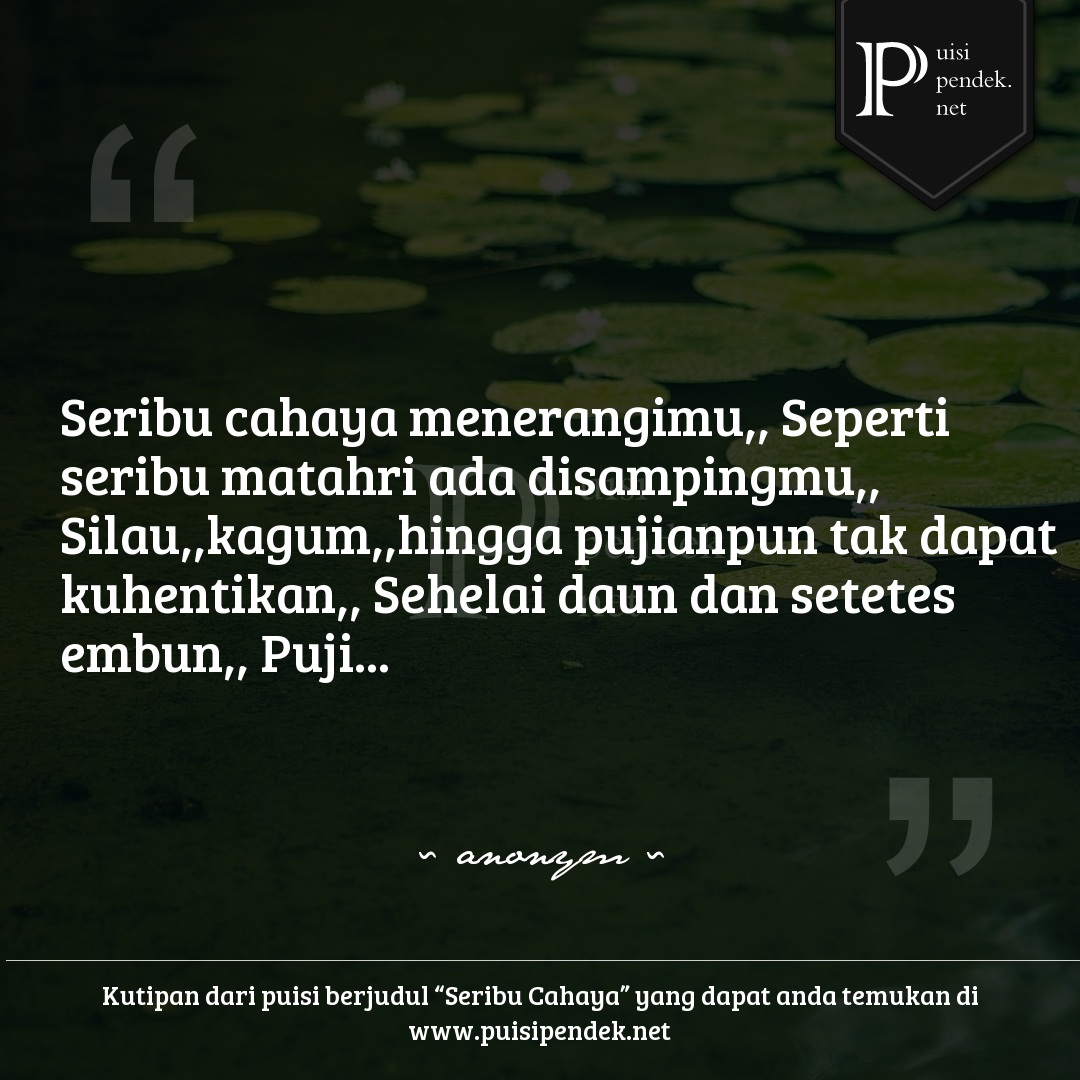 Puisi Tentang Cahaya - KibrisPDR