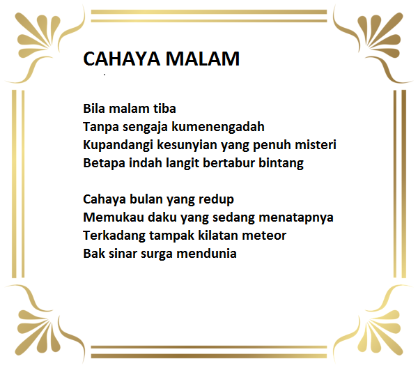 Detail Puisi Tentang Cahaya Nomer 34