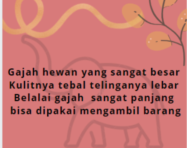 Detail Puisi Tentang Gajah Nomer 6