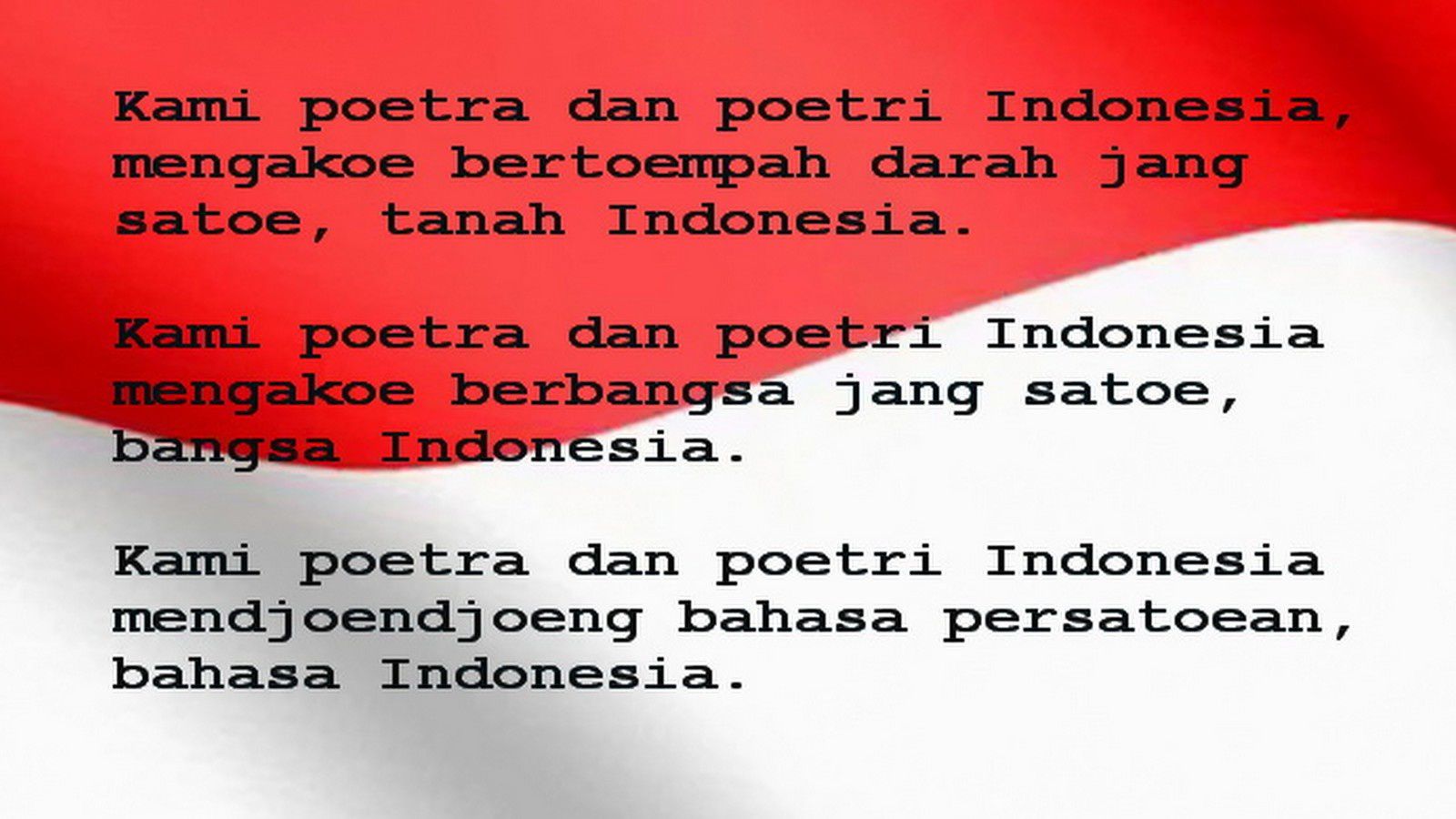 Detail Puisi Tentang Hari Sumpah Pemuda Nomer 49