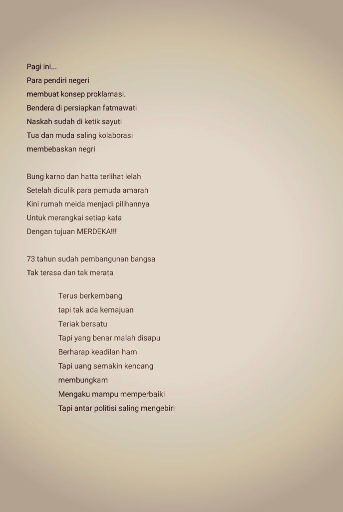 Detail Puisi Tentang Indonesia Nomer 2