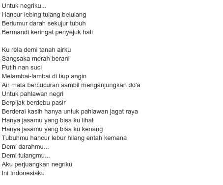 Detail Puisi Tentang Indonesiaku Nomer 46