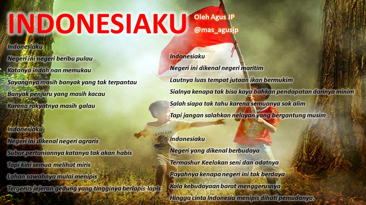 Detail Puisi Tentang Indonesiaku Nomer 7