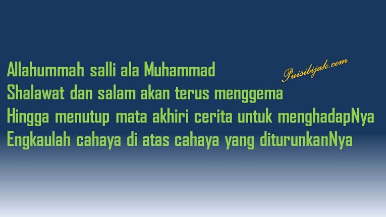 Detail Puisi Tentang Islam Yang Menyentuh Hati Nomer 27