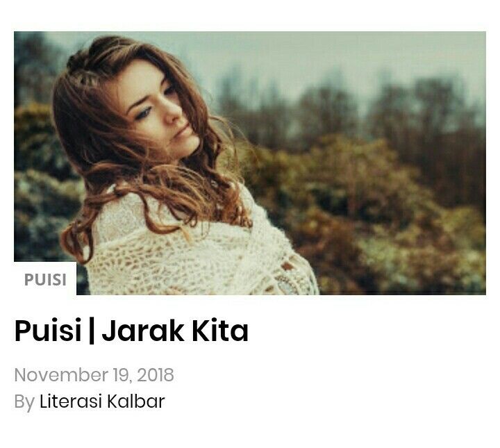 Detail Puisi Tentang Jarak Nomer 47