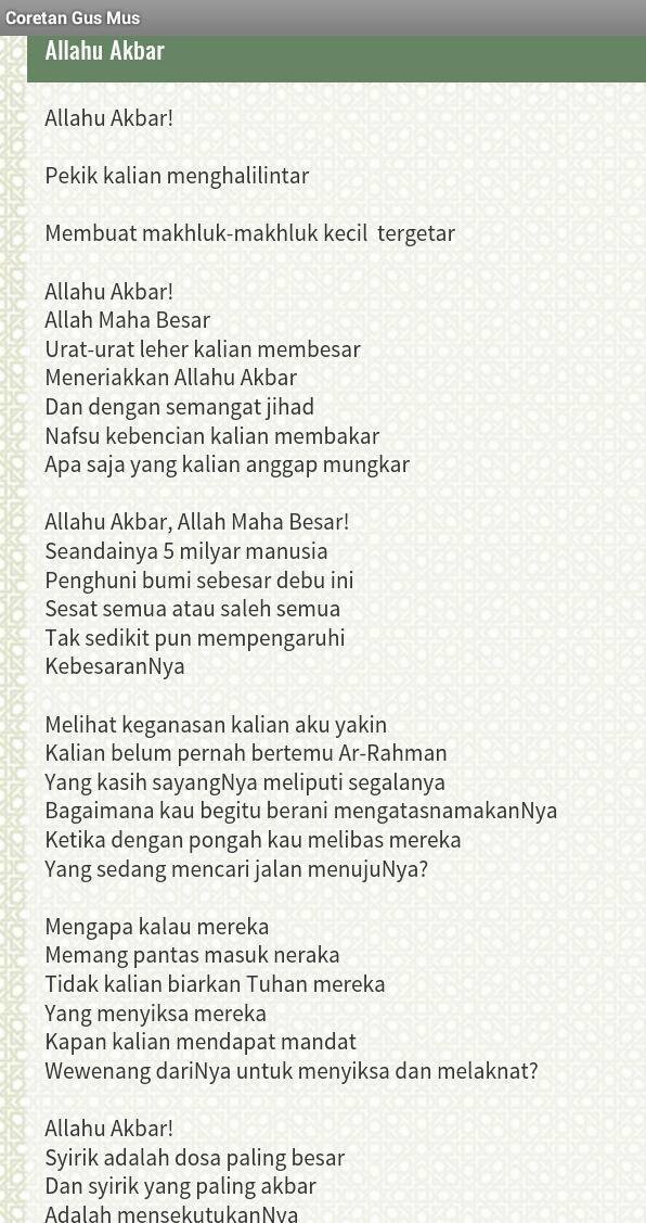 Detail Puisi Tentang Jihad Nomer 11