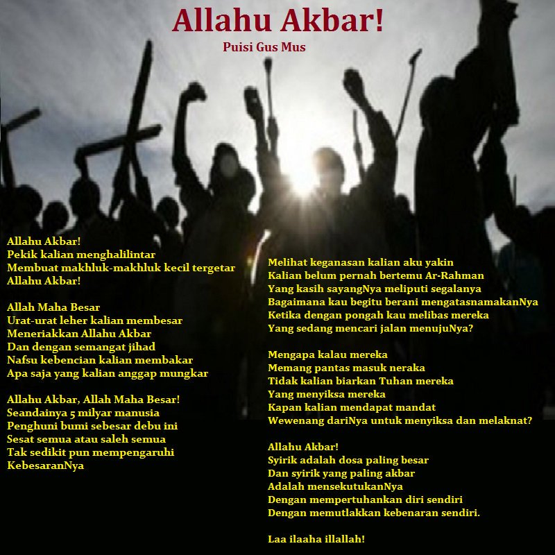 Detail Puisi Tentang Jihad Nomer 8