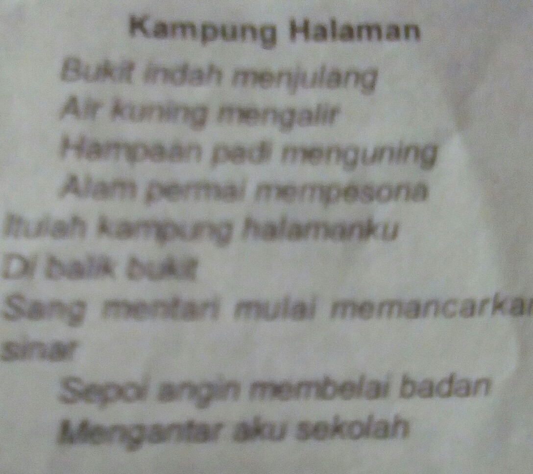 Detail Puisi Tentang Kampung Halaman Nomer 5