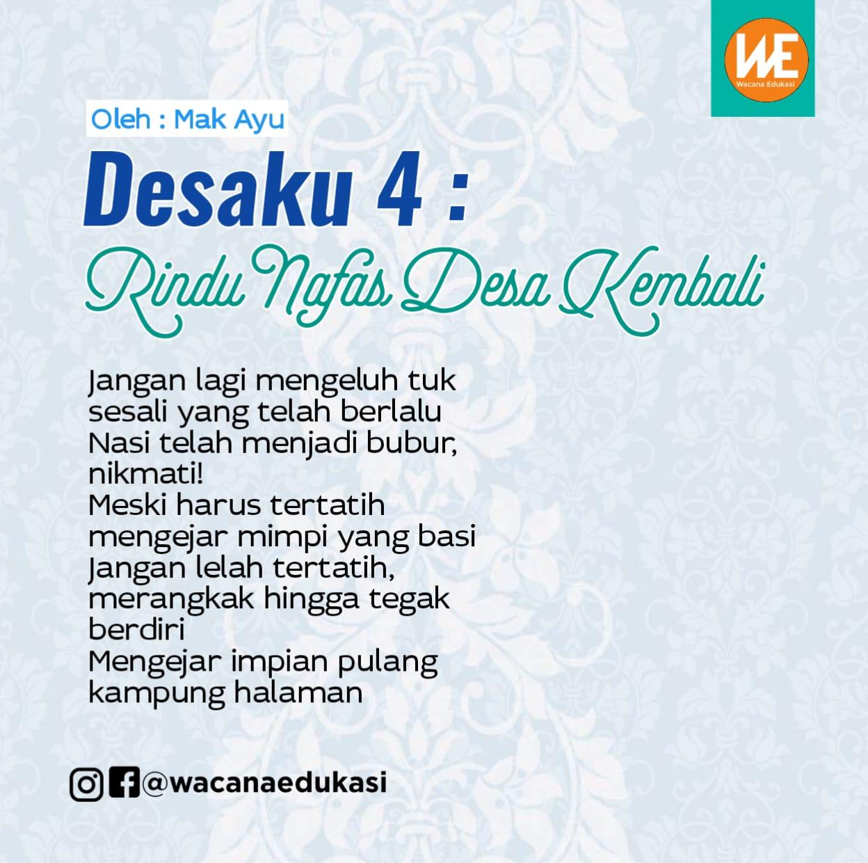 Detail Puisi Tentang Kampung Halaman Nomer 52