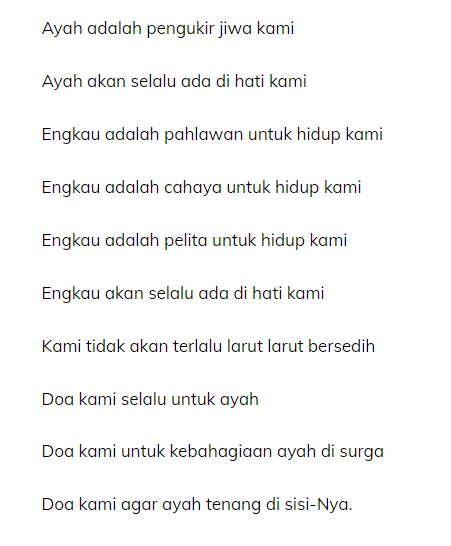 Detail Puisi Tentang Kehilangan Nomer 4