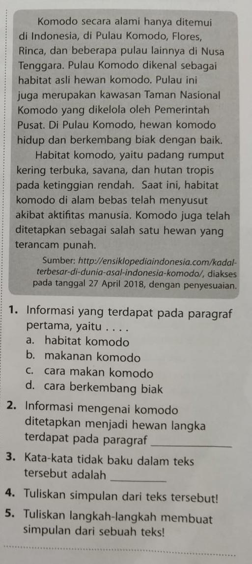 Detail Puisi Tentang Komodo Kelas 2 Sd Nomer 31