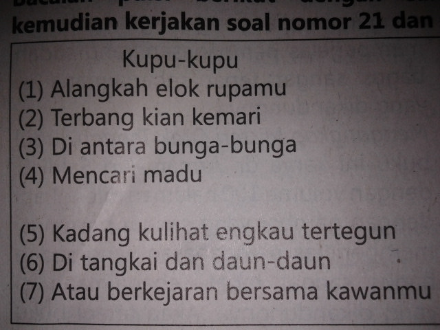 Detail Puisi Tentang Kupu Kupu Nomer 23