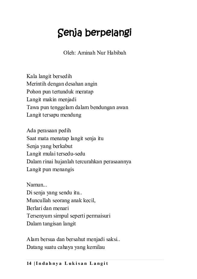 Detail Puisi Tentang Langit Nomer 18
