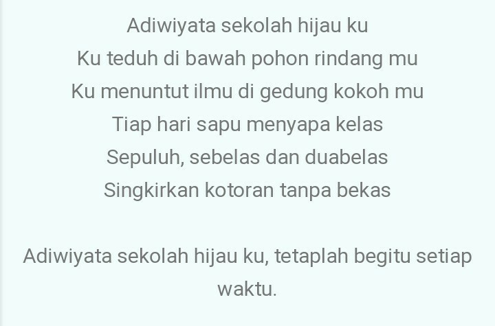 Detail Puisi Tentang Lingkungan Bersih 2 Bait Nomer 25