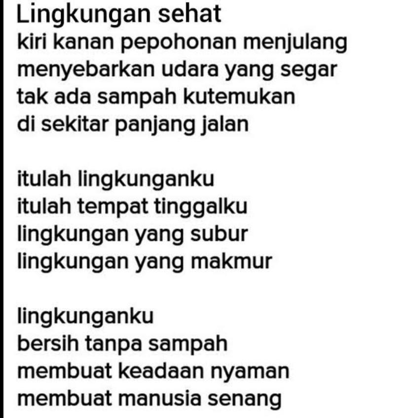 Detail Puisi Tentang Lingkungan Sekitar Rumah Nomer 14