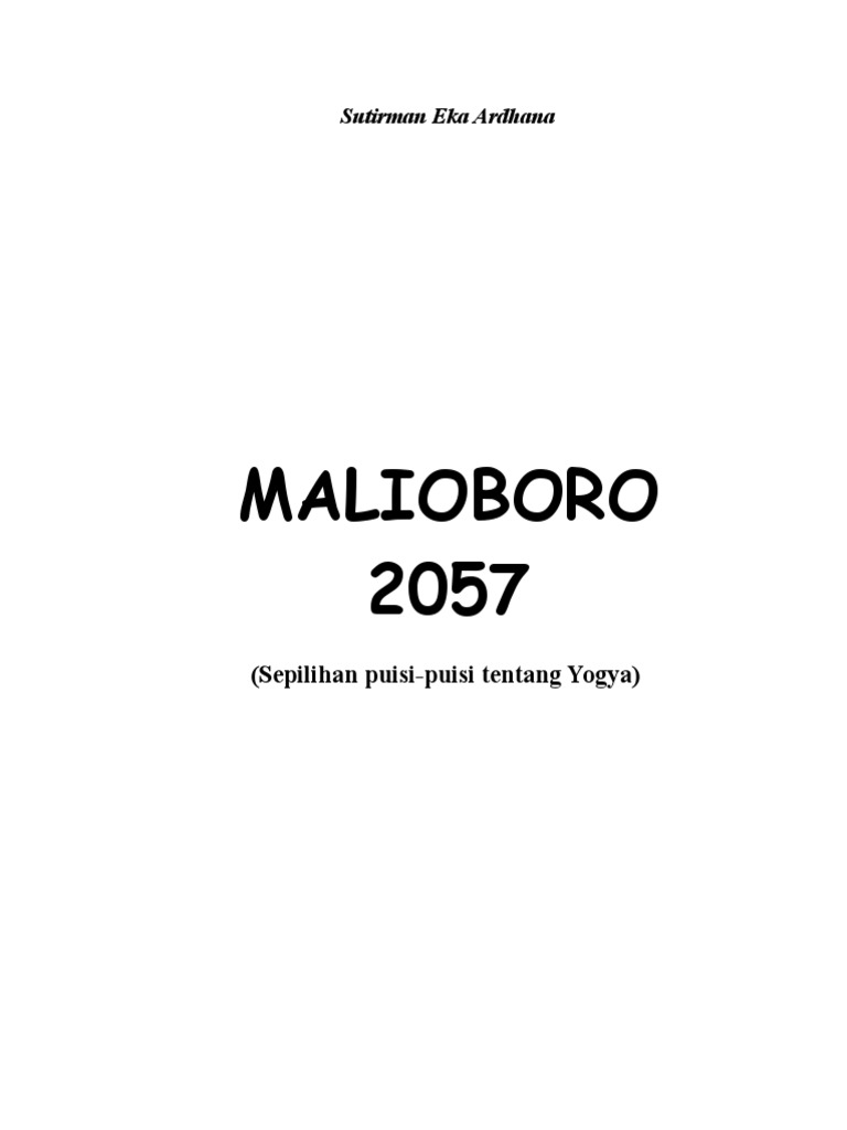 Detail Puisi Tentang Malioboro Nomer 33