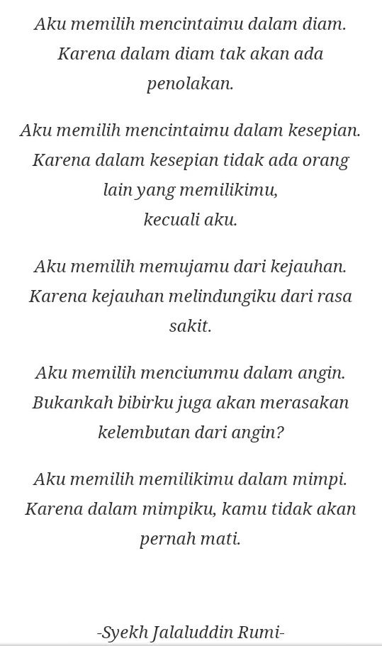 Detail Puisi Tentang Mencintai Dalam Diam Nomer 51