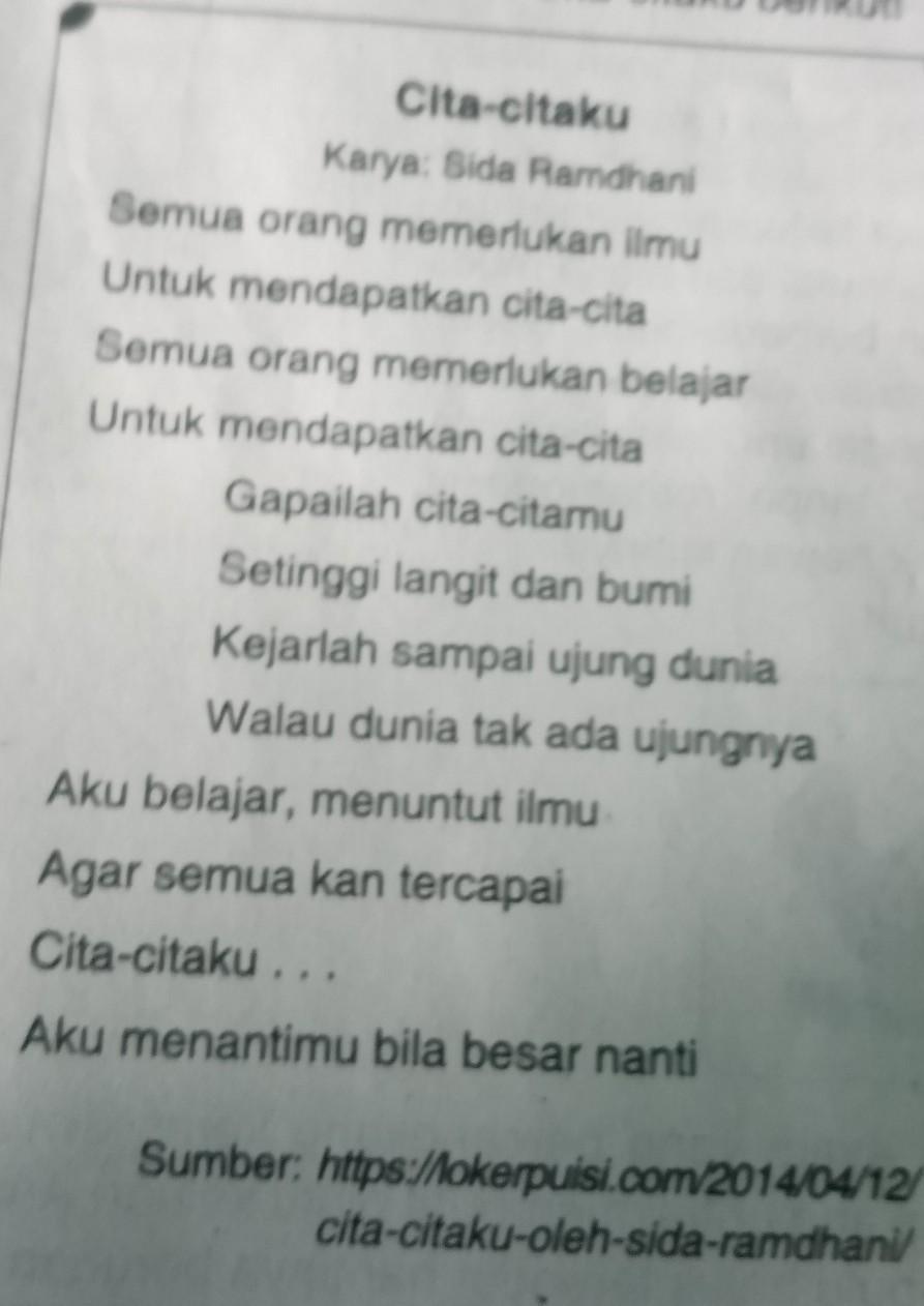 Detail Puisi Tentang Menuntut Ilmu Setinggi Langit Nomer 8