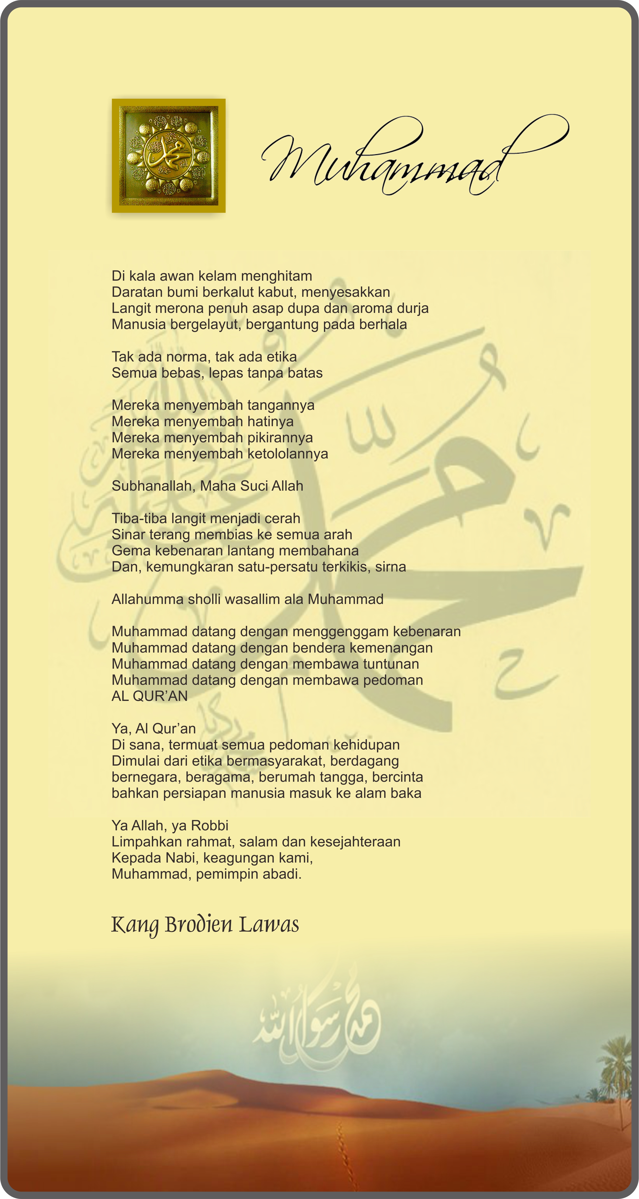 Detail Puisi Tentang Nabi Muhammad Nomer 29