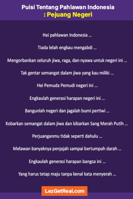 Detail Puisi Tentang Pahlawan Indonesia Nomer 10