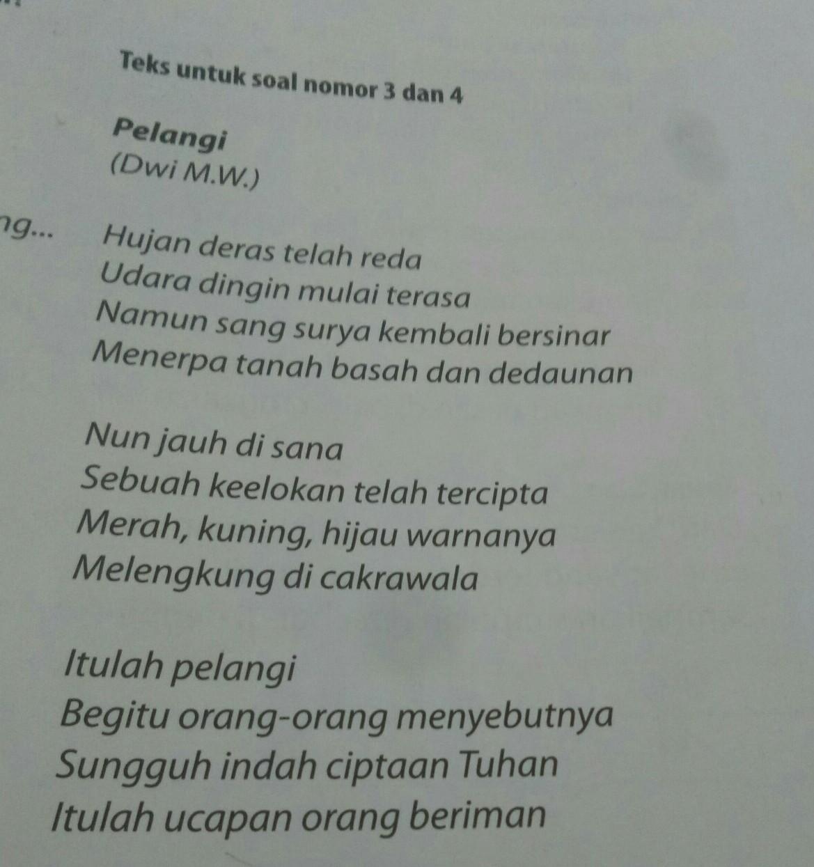 Detail Puisi Tentang Pelangi Singkat Nomer 5