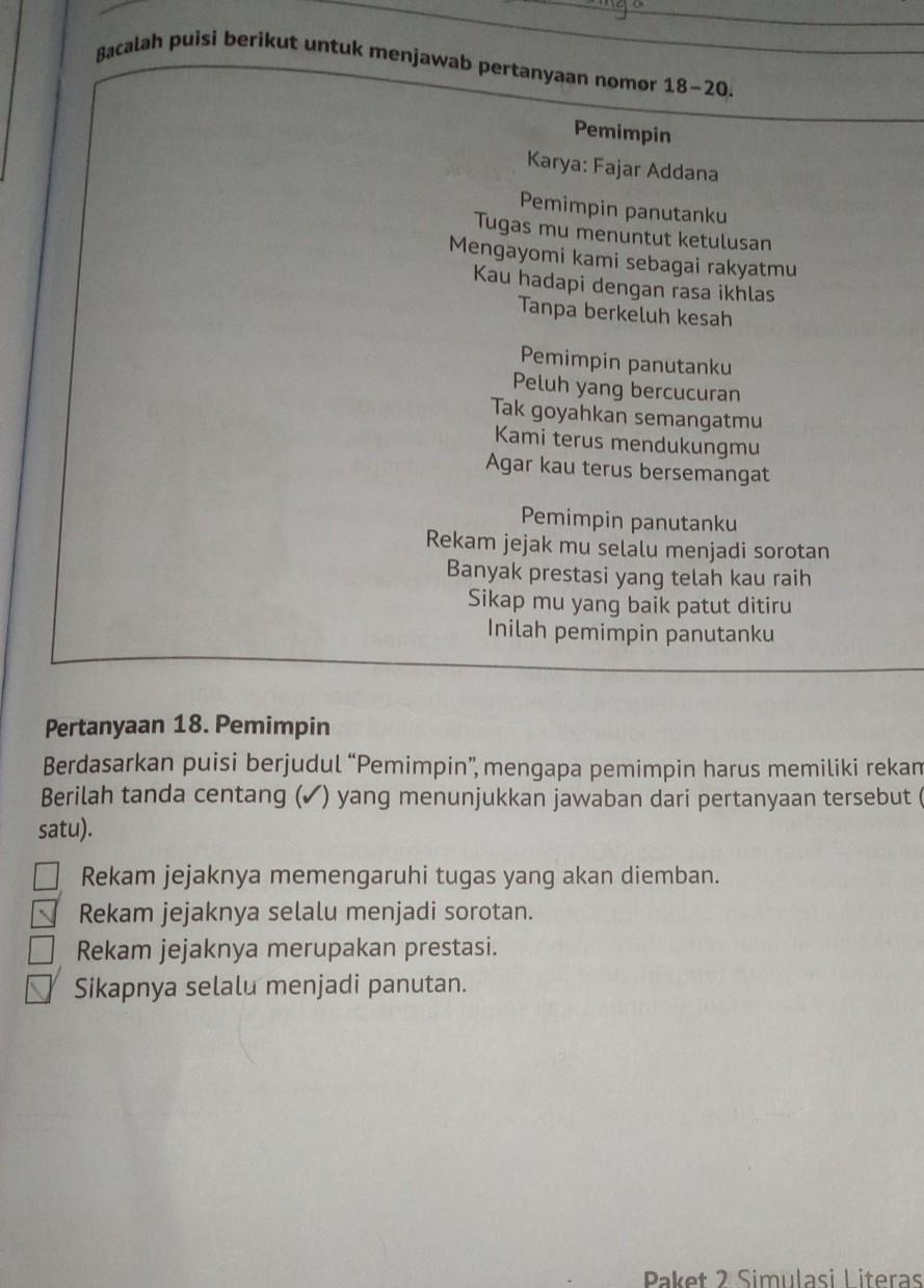 Detail Puisi Tentang Pemimpin Nomer 46