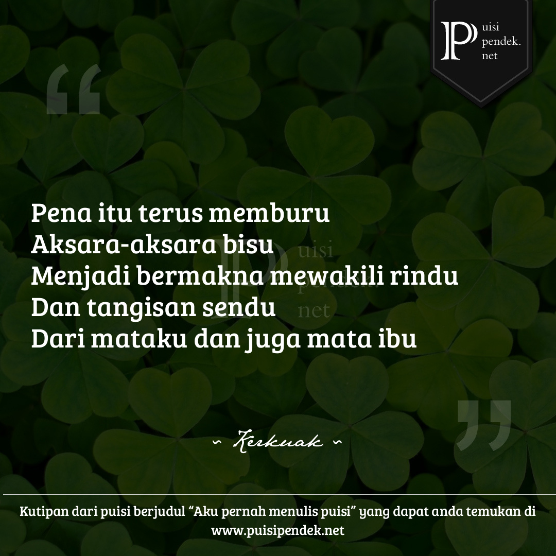 Detail Puisi Tentang Perasaan Yang Terpendam Nomer 50