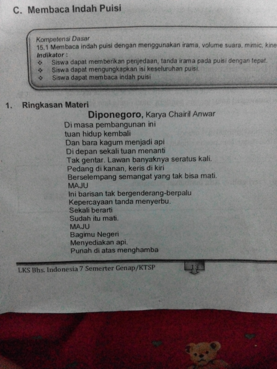 Detail Puisi Tentang Perjuangan Nomer 21