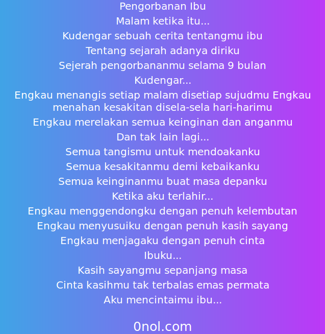 Detail Puisi Tentang Perjuangan Orang Tua Nomer 7