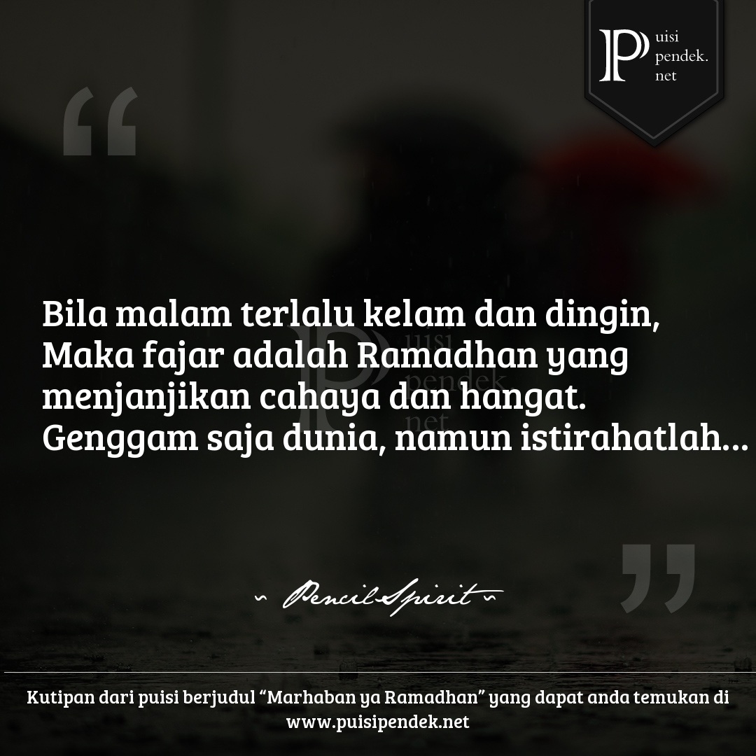 Detail Puisi Tentang Ramadhan Pendek Nomer 2