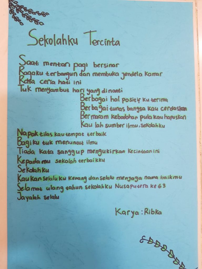 Detail Puisi Tentang Sekolah Ku Nomer 15