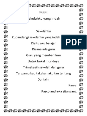 Detail Puisi Tentang Sekolahku Yang Indah Nomer 23