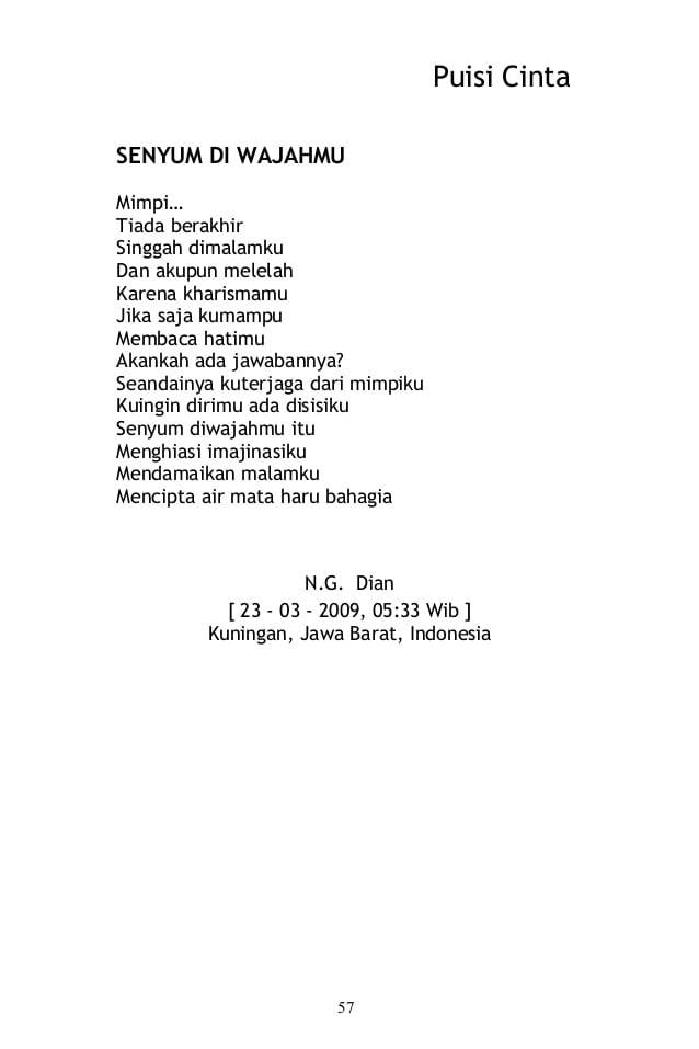 Detail Puisi Tentang Senyuman Nomer 16