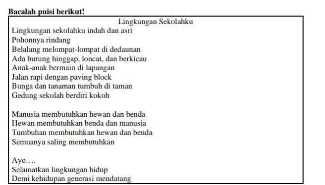 Detail Puisi Tentang Tumbuhan Dan Hewan Nomer 54