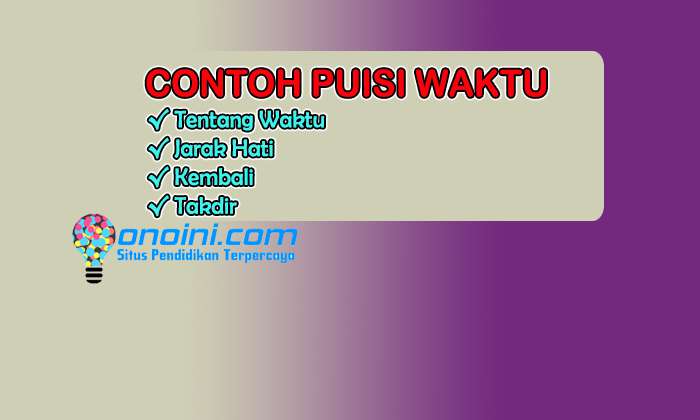 Detail Puisi Tentang Waktu Nomer 7