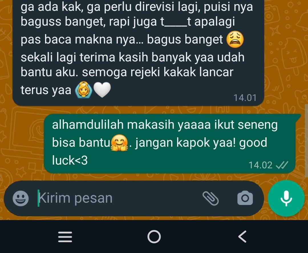 Detail Puisi Terima Kasih Kakak Nomer 43