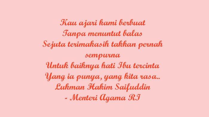 Puisi Terimakasih Ibu - KibrisPDR