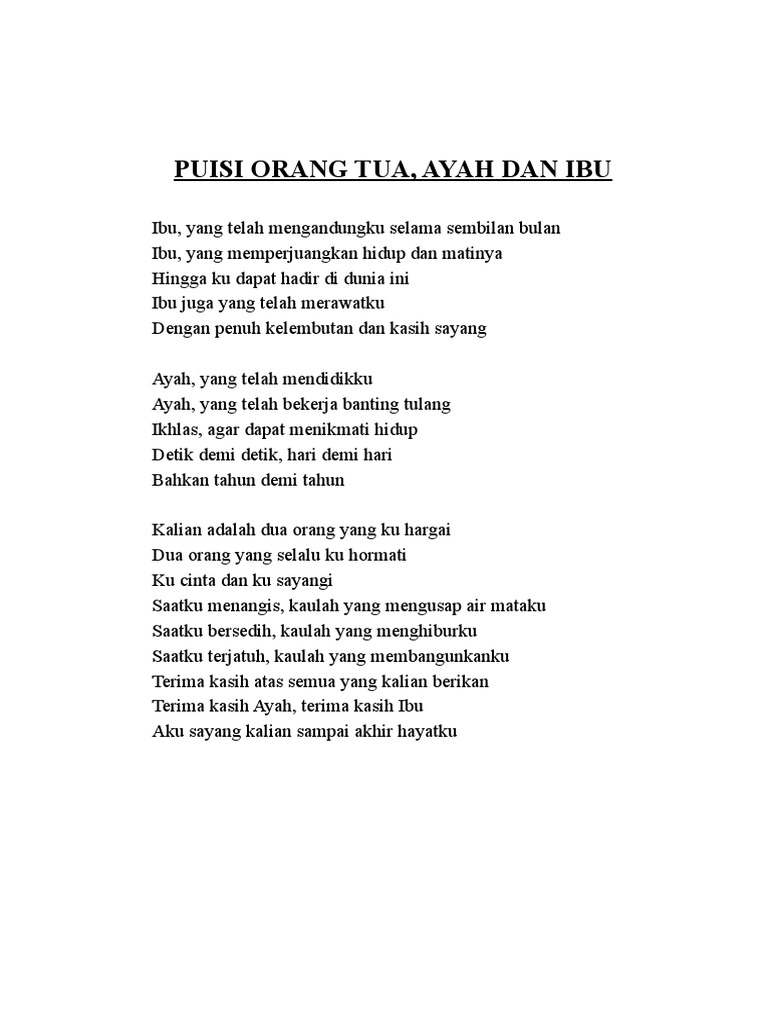 Detail Puisi Terimakasih Ibu Nomer 19