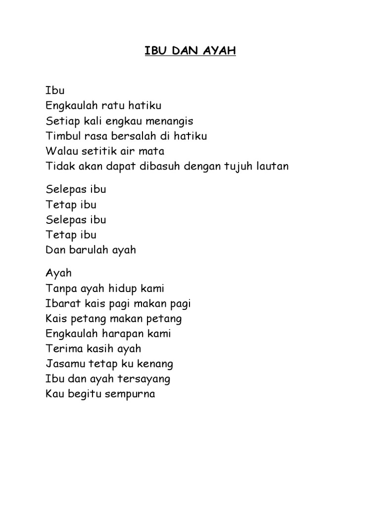 Detail Puisi Terimakasih Ibu Nomer 21