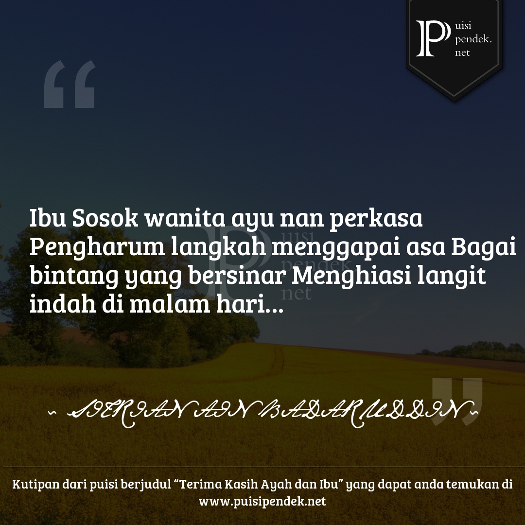 Detail Puisi Terimakasih Ibu Nomer 5