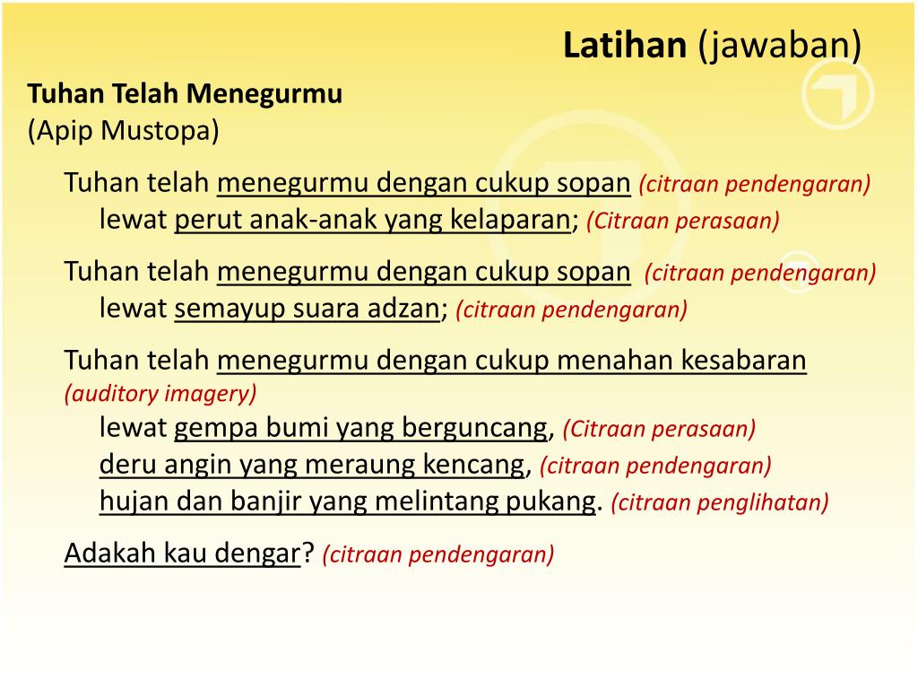 Detail Puisi Tuhan Telah Menegurmu Nomer 14