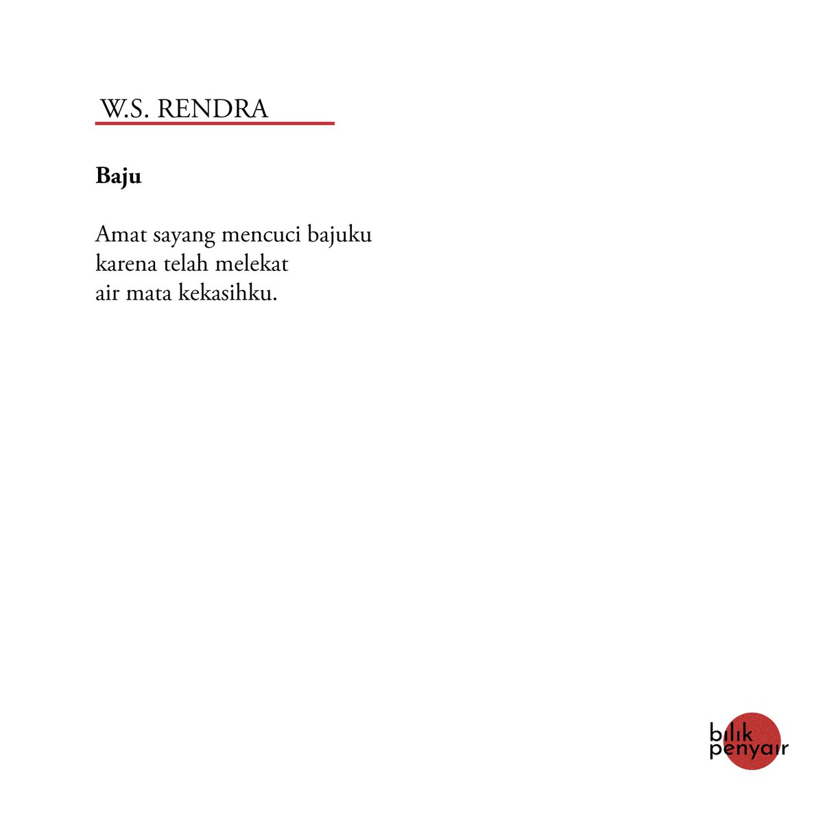 Detail Puisi Ws Rendra Nomer 6