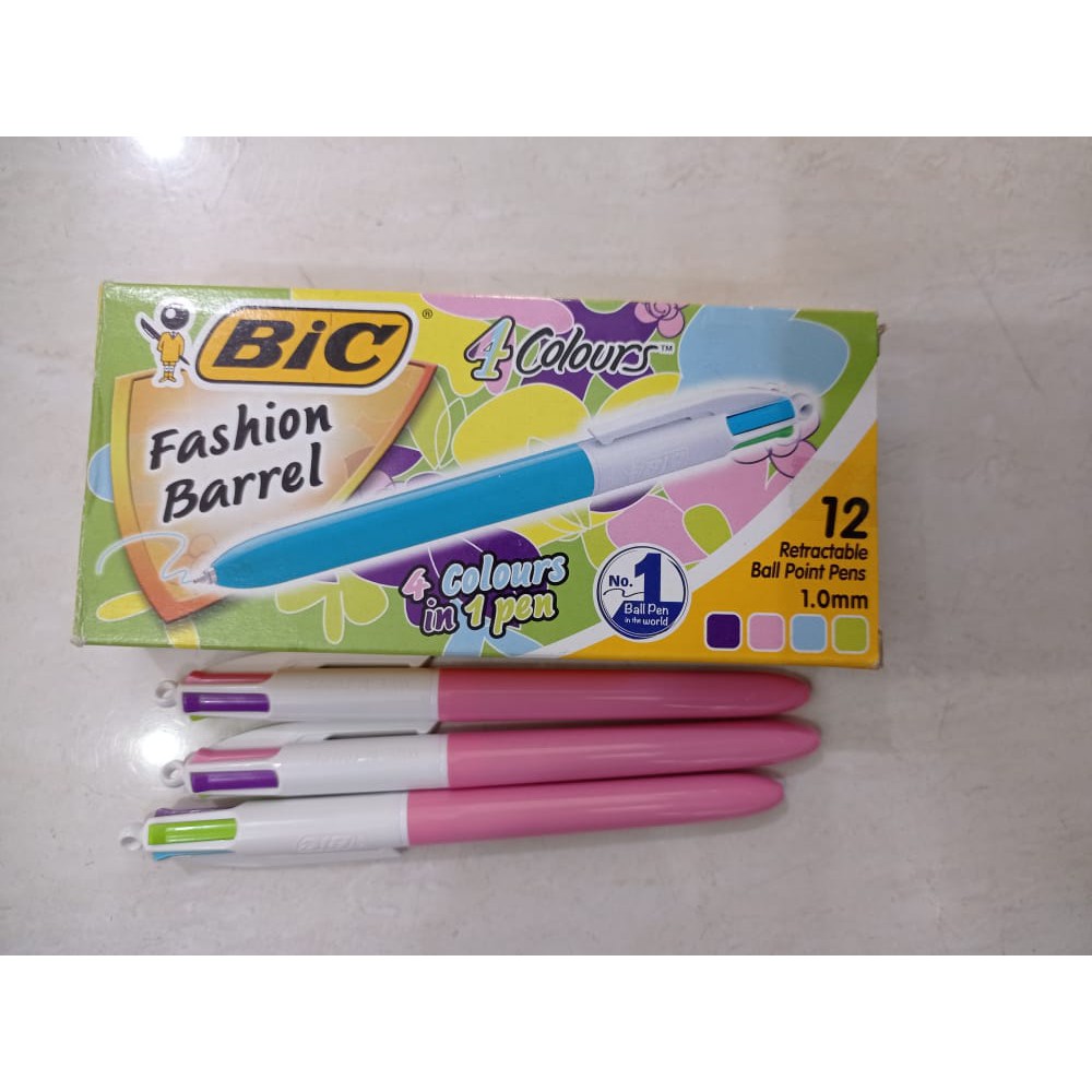 Detail Pulpen Bic 4 Warna Nomer 14