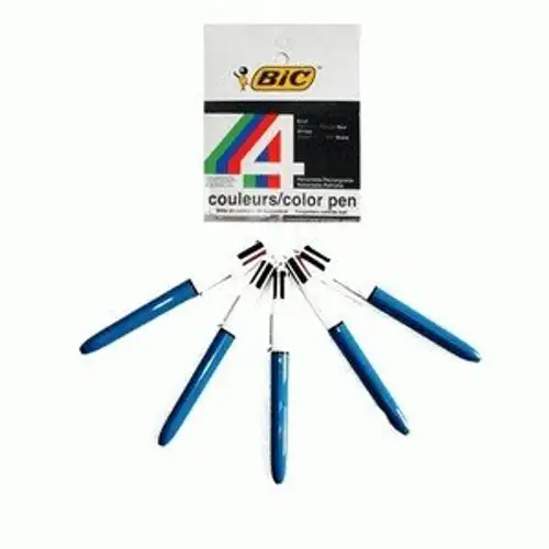 Detail Pulpen Bic 4 Warna Nomer 55