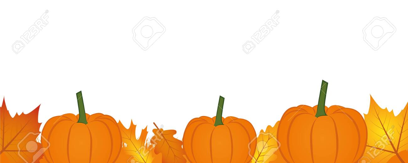 Detail Pumpkin Banner Clipart Nomer 6