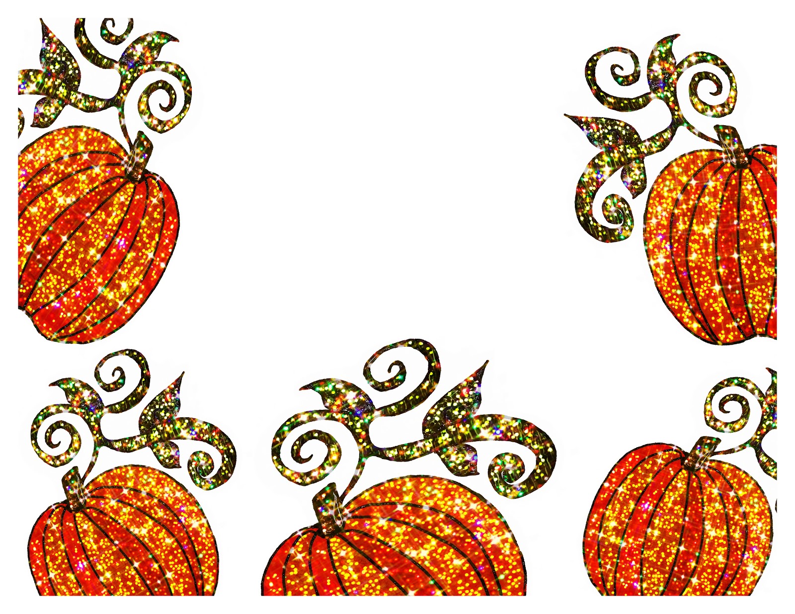 Detail Pumpkin Border Clip Art Free Nomer 27